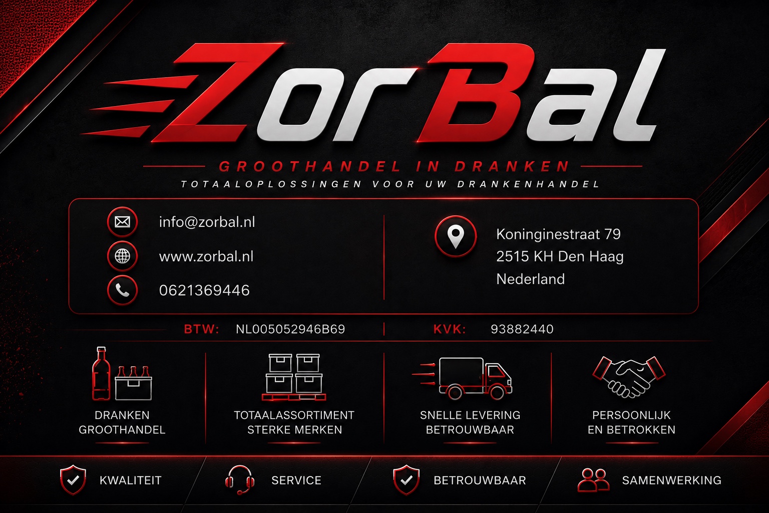 ZorBal groothandel in dranken